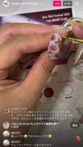 田辺さおり氏による「3D bouquet」のデモンストレーション